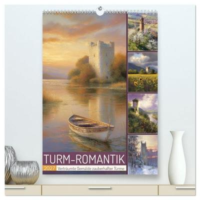 Turm-Romantik (hochwertiger Premium Wandkalender 2027 DIN A2 hoch), Kunstdruck in Hochglanz