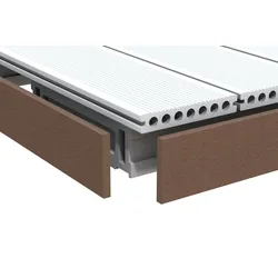 TraumGarten DreamDeck Abschlussleiste Braun 10x80x2000