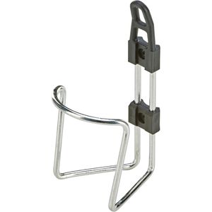 Prophete Fahrrad-Flaschenhalter silber/schwarz, aus Aluminium, zum Schrauben