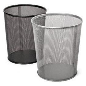 Forpus Trash bin, 12l, black, perforated metal (12 l) (52290612)