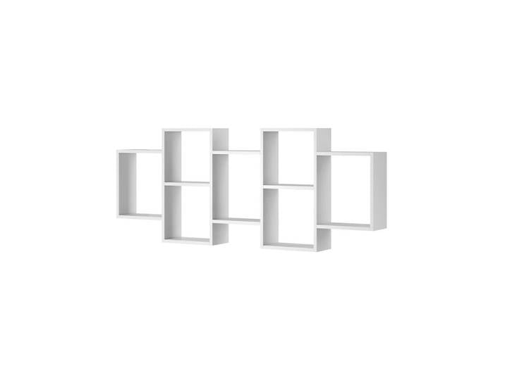 Feldmann-Wohnen Wandregal Trio weiß 160,5 / 18 / 65cm, Weiß, Rechteckig, 161x65x18 cm, Wohnzimmer, Regale, Wandregale
