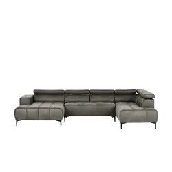 Twist Wohnlandschaft  Caro ¦ grau ¦ Maße (cm): B: 350 H: 81 T: 214.0