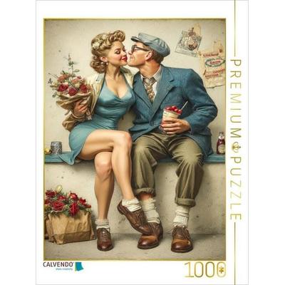 CALVENDO Puzzle Möchtest du ein Küsschen mit Eisgeschmack | 1000 Teile Lege-Größe 64x48cm Foto-Puzzle für glückliche Stunden, Sonstige von , Calvendo