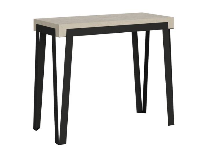 Console extensible 90x40/196 cm effet bois cachemire