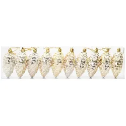 vidaXL Weihnachts-Tannenzapfen Ball 40 pcs Gold