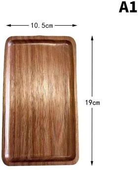 Uplifted Finds Solid Wood Serving Tray Japanese Style Round Rectangle Dessert Plate a1