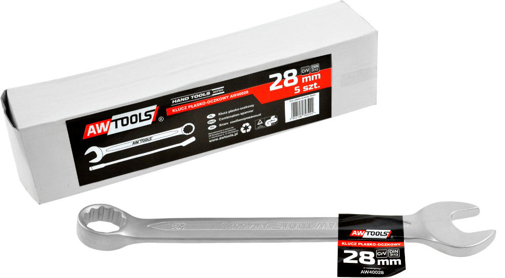 AWTools Ringsleutel plat DIN 3113 maat 28 mm