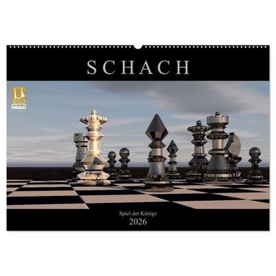 SCHACH - Spiel der Könige (Wandkalender 2026 DIN A2 quer), CALVENDO Monatskalender