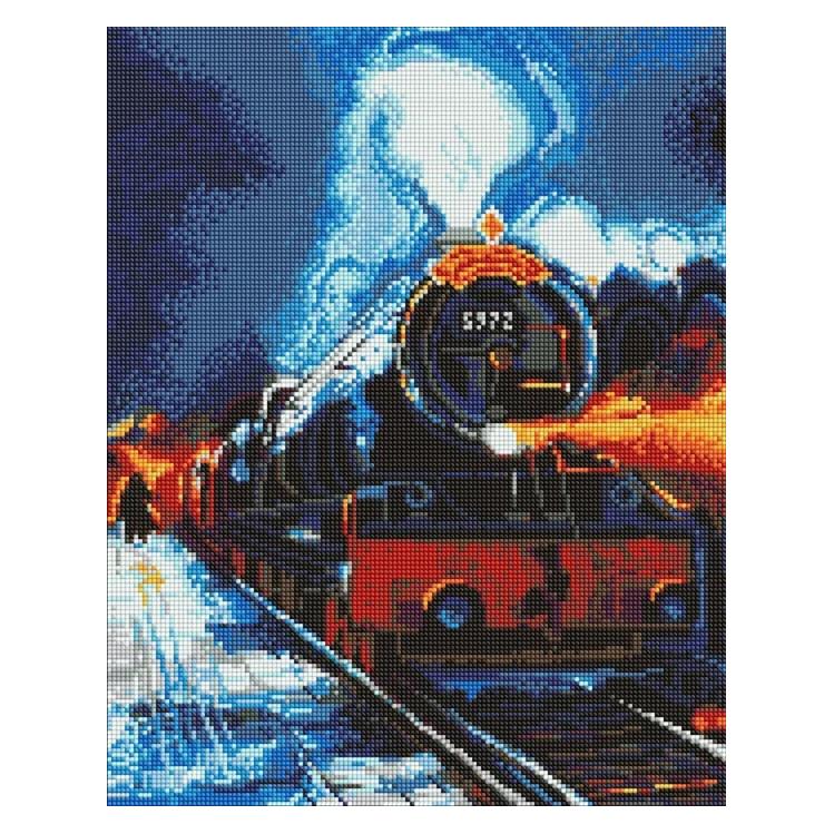 Ideyka Diamond Painting mit Rahmen Harry Potter: Der Weg zur Magie 40 x 50 cm (AMO20336)