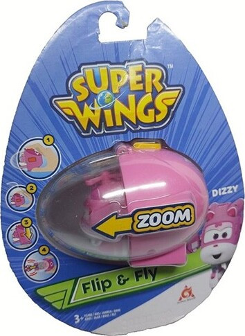 Alpha Group Super Wings Dizzy vliegtuigwerper, 9 cm