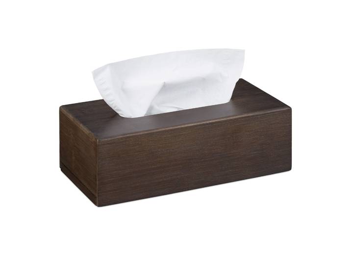 Bambus Tücherbox dunkelbraun Dunkelbraun