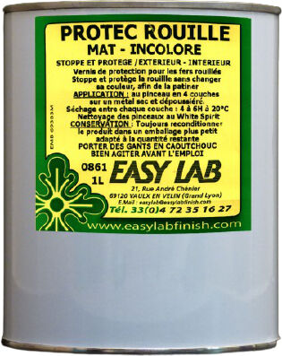 Protec rouille vernis 0861 pot 1 L EASY LAB 0861-1