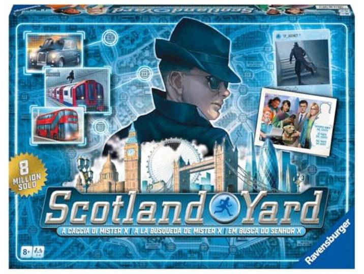 Ravensburger - Scotland Yard Refresh 40th Anniversary Bordspellen Cadeau voor kinderen van 8 jaar Bordspellen voor volwassenen en kinderen van 8 jaar of ouder 2-6 spelers