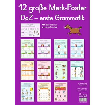 12 große Merk-Poster DaZ – erste Grammatik, Sonstige von Redaktionsteam Verlag an der Ruhr, Verlag an der Ruhr, 978-3-8346-3562-4