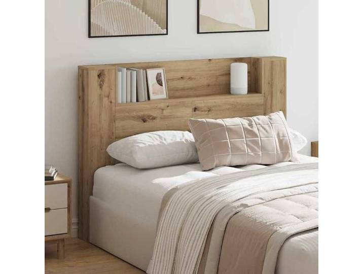 (ON SALE)Armoire de tête de lit - Accessoire de Lit - avec étagère Chêne artisanal 140x17x104 5cm @FR3060251