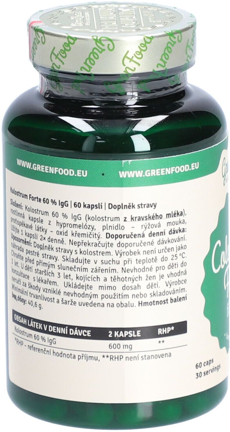 GreenFood Nutrition GFN Colostrum Forte 60% IgG 60cps NEW 60 St Kapseln