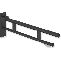 HEWI Stützklappgriff Duo Design B, Edelstahl, Ausladung 850 mm