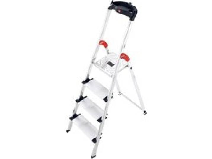 HAILO Échelle en aluminium, avec pieds pour jardin.