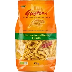 Gustoni Hartweizen-Hirse-Fusilli bio 500g