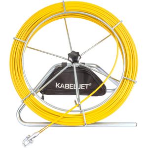 Katimex Kabeleinziehhilfe Kabeljet, Einziehband aus Glasfaser, für Ø 30 - 80 mm Leerrohre, 2.850 kg Bruchlast, 60 m