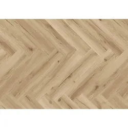 JOKA LVT Designboden DESIGN 555 Oak Creme EIR Wooden Styles Herringbone zum Verkleben (Dryback) 15,24x76,2 cm Paket à 3,484 m2