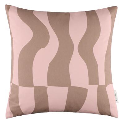 Kissenbezug TOM TAILOR HOME "Modern Waves", navy, B:45cm H:1cm L:45cm, Polyester, Baumwolle, Polyester, Kissenbezüge, Kissenbezug, modernes Wellenmotiv