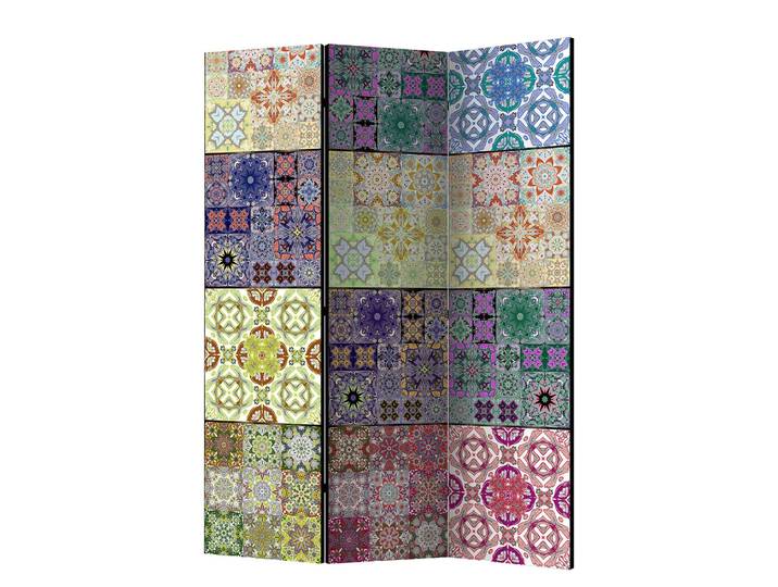 Paravent Cornucopia Fleece Multicolor 135 x 172 x 3cm 3-teilig