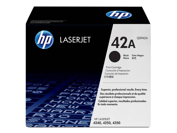 HP 42A toner LaserJet noir authentique, 10000 pages, Noir, 1 pièce(s) Q5942A