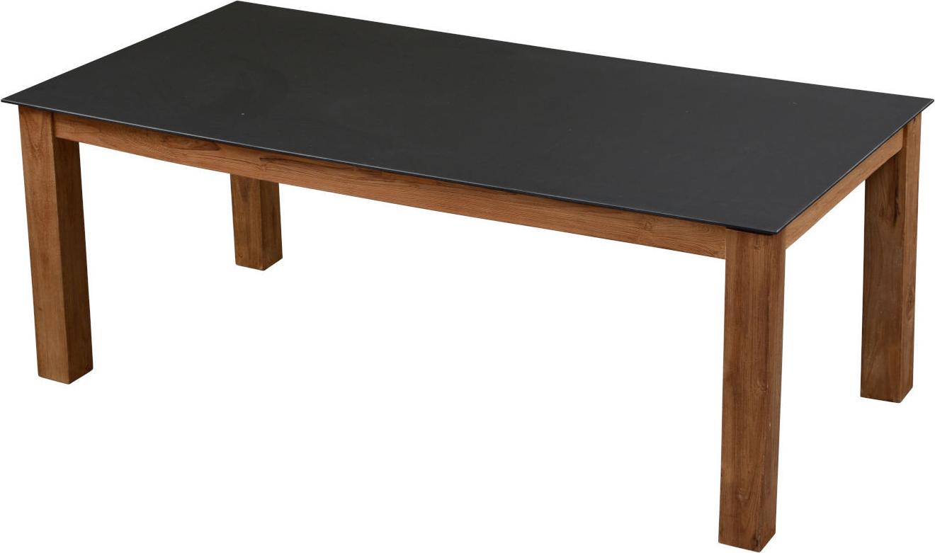 Inko Gartentisch Teakholz recycelt 160x90 cm Terrassentisch Tischplatte nach Wahl