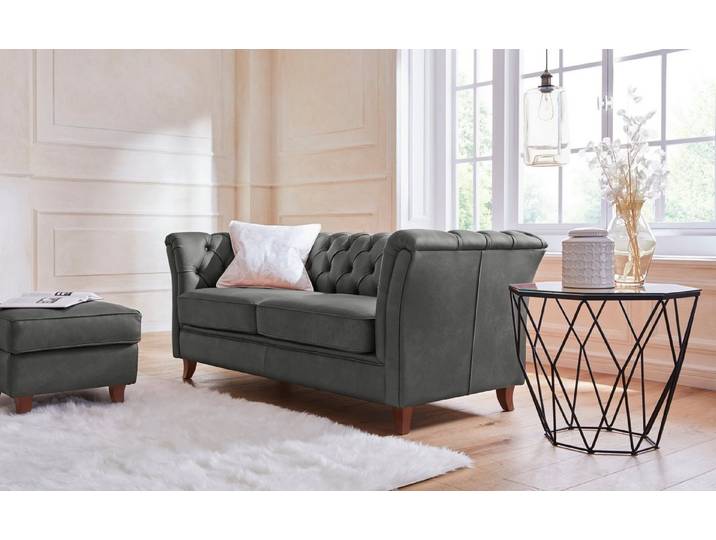 Home affaire Chesterfield-Sofa Reims, mit echter Chesterfield-Knopfheftung, hochwertige Verarbeitung