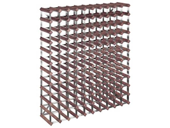 vidaXL Weinregal für 120 Flaschen Weinhalter Weinflaschenhalter Flaschenregal Weinständer Weinflaschenregal Flaschenständer Weinschrank Braun Massivholz Kiefer
