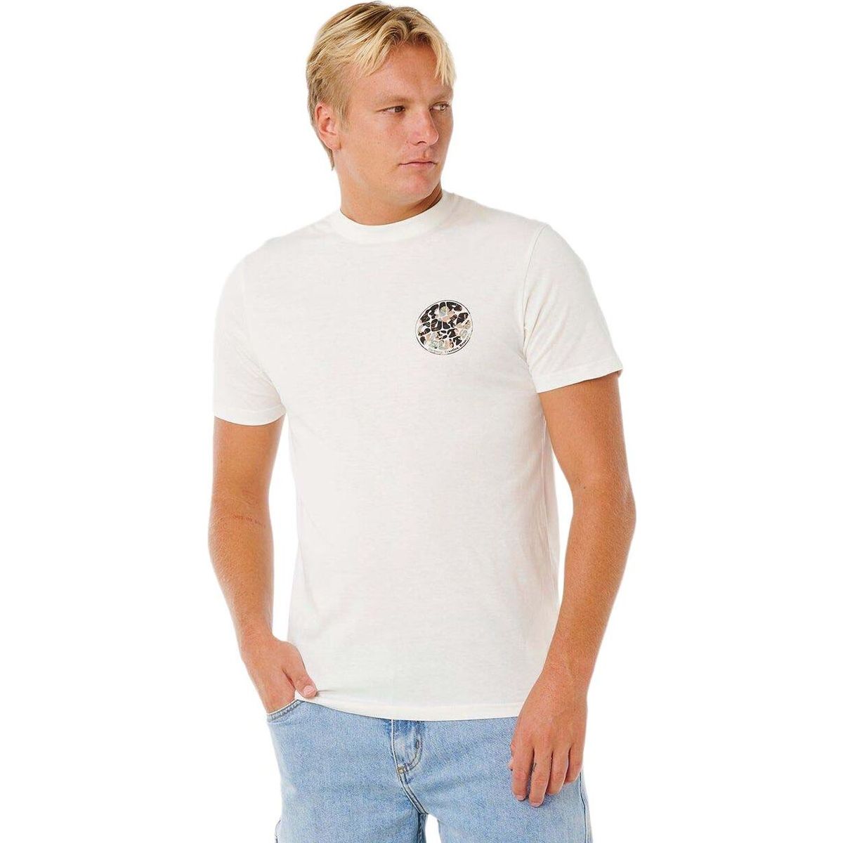 RipCurl Wettie Passage Icon Tee bone (3021) 2XL 10EMTE-3021-2XL