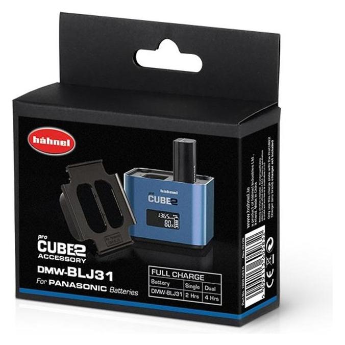 Hähnel Akkuladegerät für ProCUBE 2 Plate für Panasonic DMW-BLJ31 Akku (Kamera Akku) (1000 583.6)