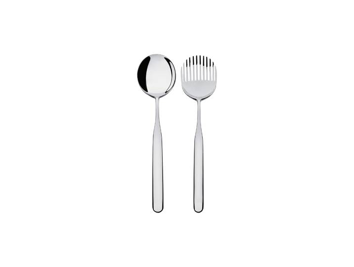 Alessi - Couverts à salade Collo-Alto - Métal - Acier inoxydable 18, 10 - Designer Inga Sempé