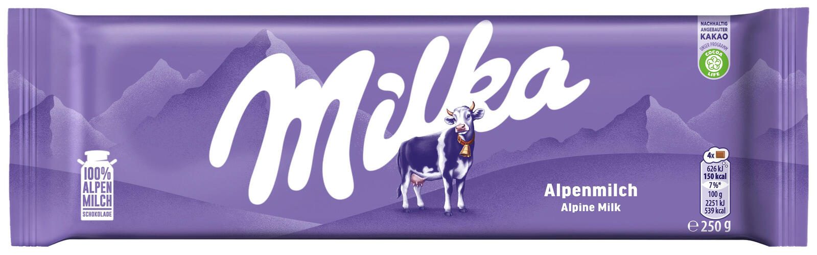 Milka Alpenmilch Schokolade 250,0 g 295178