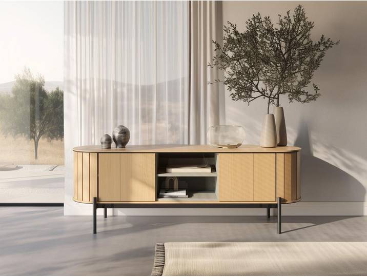 Compleo TV-Schrank 168 cm breit, TV-Tisch RATTAS, Lowboard elegant