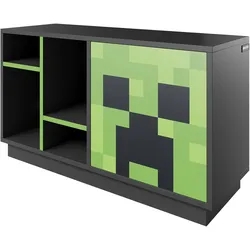 roba Minecraft TV Lowboard »Creeper« - 108x37x61cm - schwarz -
