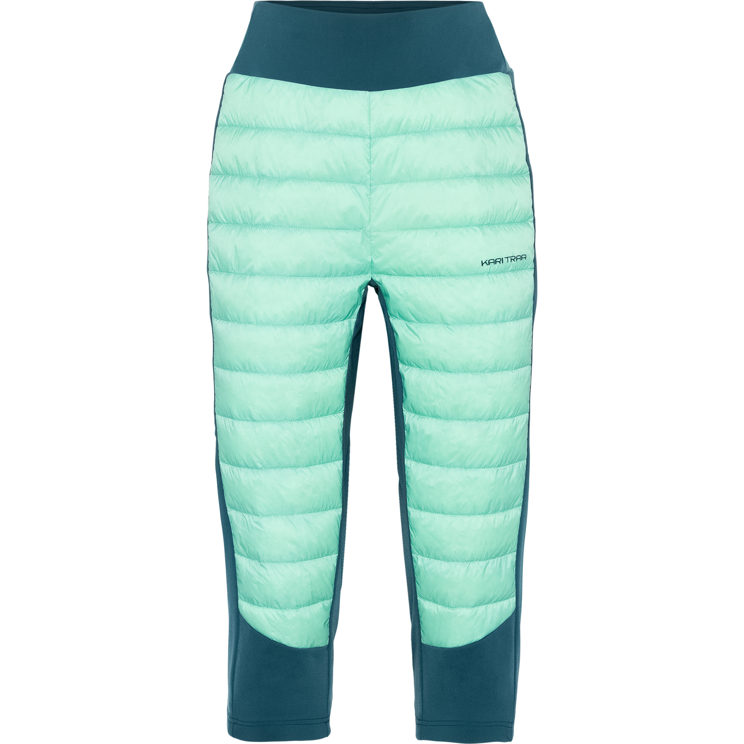 Kari Traa Emilie High Waist Capri Hose Damen Skitourenhose tuerkis Größe S Trekking Wasserabweisend Wasserabweisend