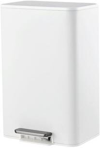 Garvee Bathroom Trash Can, Small Trash Can with Soft-Close Lid, Foot Pedal & Inner Bucket, Stainless Steel Garbage Can