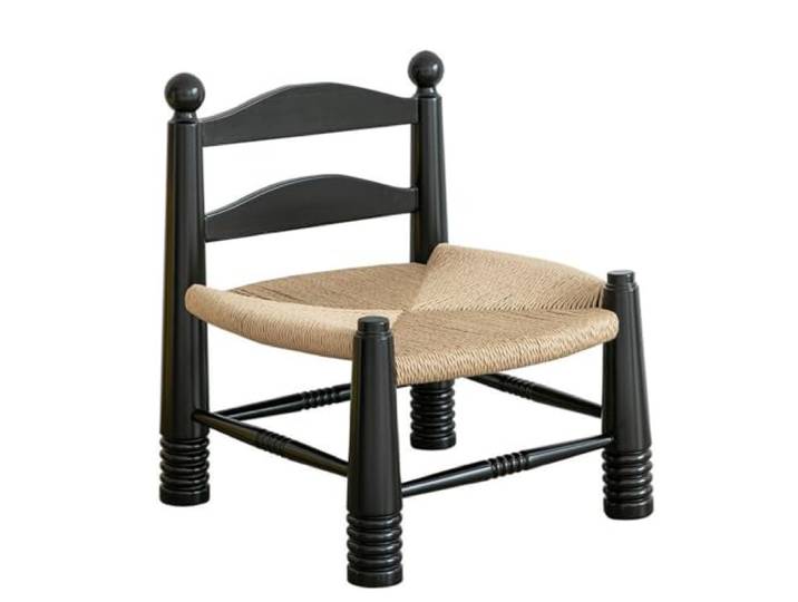 XXAD553TY Synthetisch gewebter Sitz mit Rückenlehne, geeignet for das Wohnzimmer Kleiderschrank(Schwarz)
