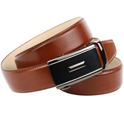Ledergürtel ANTHONI CROWN, Herren, Gr. 95, braun (cognac), Leder, unifarben, Gürtel Ledergürtel, in trendigem Cognac-Ton