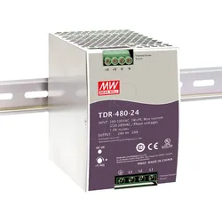 MW TDR-480-24 - Schaltnetzteil, Hutschiene, 480 W 24 V, 20 A