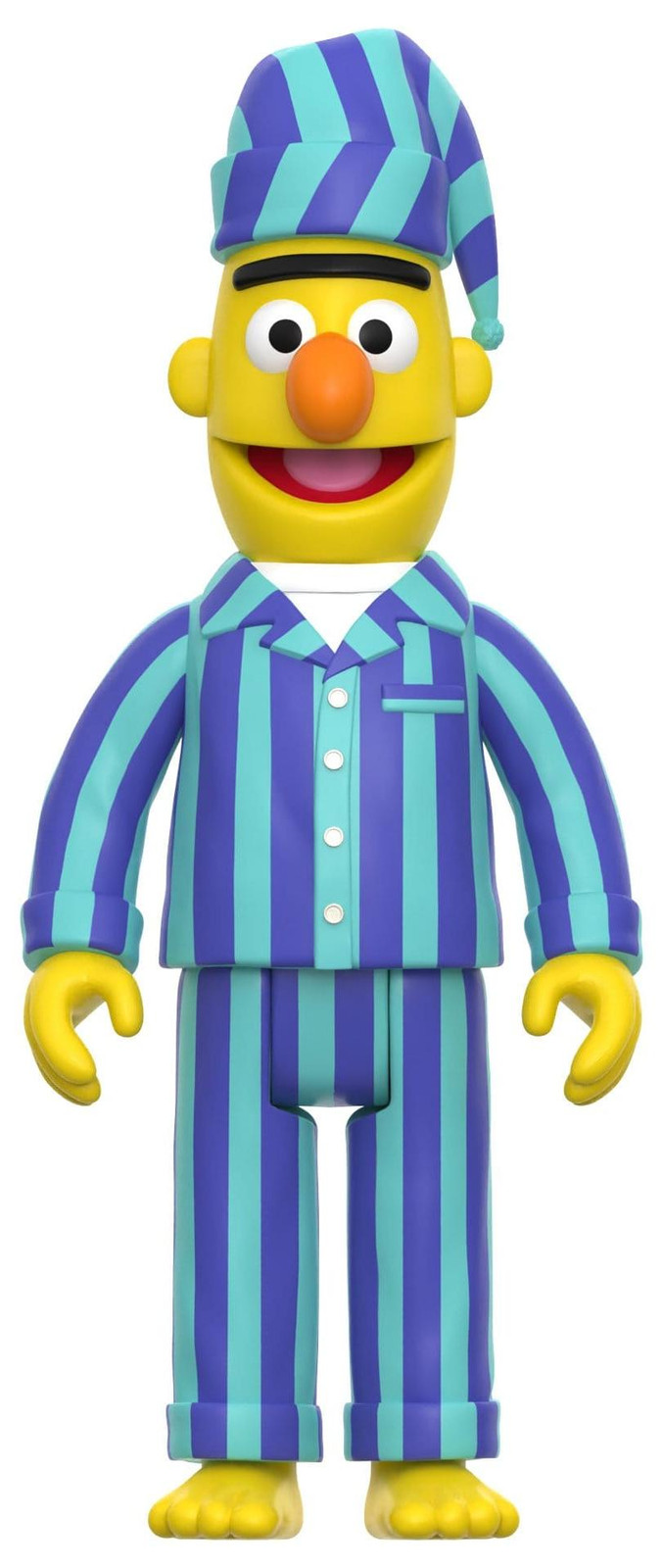 Super7 Sesamstraat Bert (Pyjama) actiefiguur, serie 06, 10 cm