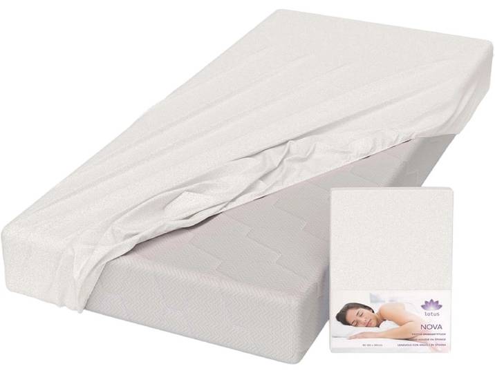 LOTUS Fixleintuch NOVA 180x200cm weiss