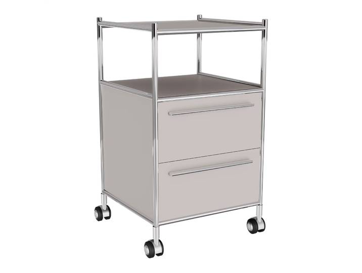 Rollcontainer Cubo taupe Metall