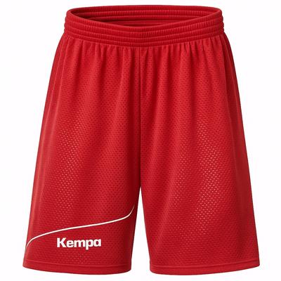 Shorts KEMPA "Shorts REVERSIBLE", Herren, Gr. S, US, rot (rot, weiß), Obermaterial: 100% Polyester PES., Hosen Shorts