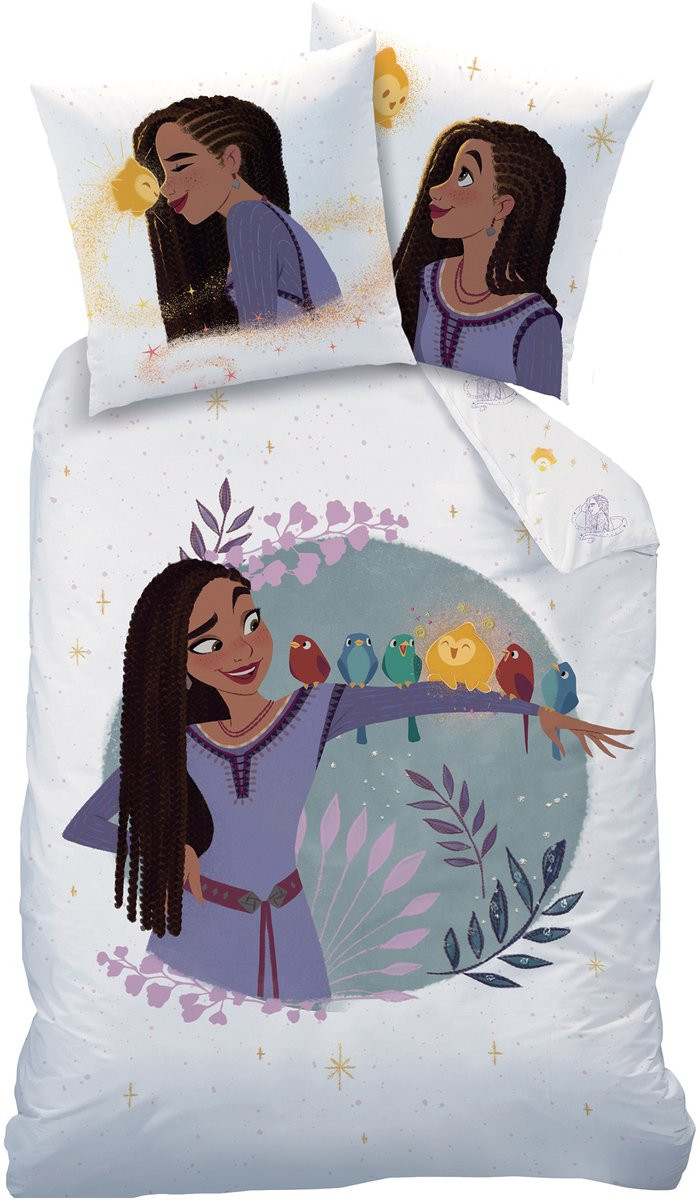 Disney Wish Dekbedovertrek Asha Eenpersoons 140 x 200 cm Katoen
