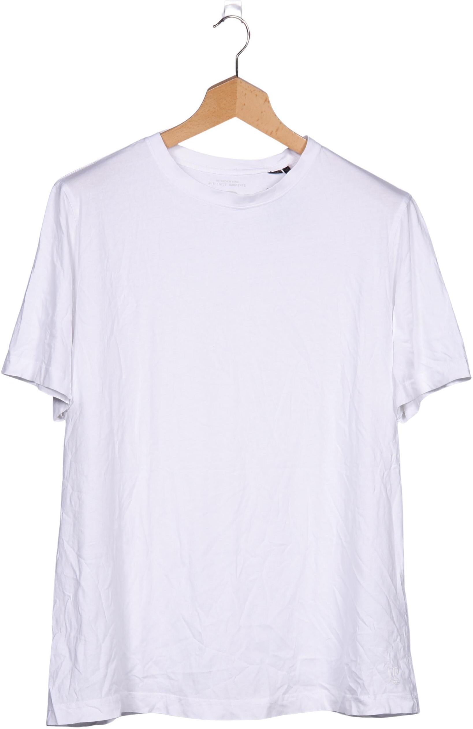 Ulla Popken Damen T-Shirt, Weiß, Gr. Xxl, Baumwolle - Second Hand