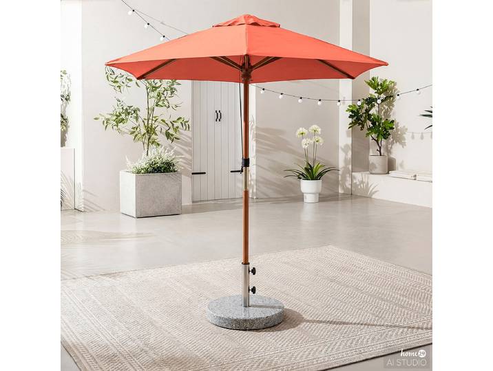 Parasol Sombrilla 200 x 250 x 200cm Terre cuite