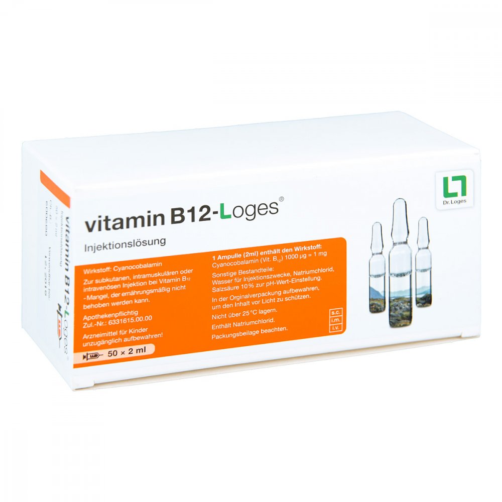 Dr. Loges + Co. GmbH Vitamin B12 Loges Injektionslösung Ampullen 02860623